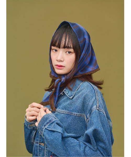 OVERRIDE（オーバーライド）の「OVERRIDE x TOMII SCARF&CORD CAP SG / オーバーライド（キャップ・レディース・ネイビー/ブラウン・57~59cm）」の6枚目の写真