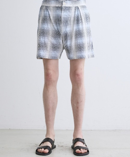 three dots(スリードッツ)の「シャドウチェックプリント ショートパンツ(その他パンツ・メンズ・ブラウン系その他/ブルー系その他・SMALL/LARGE/MEDIUM)」の10枚目の写真