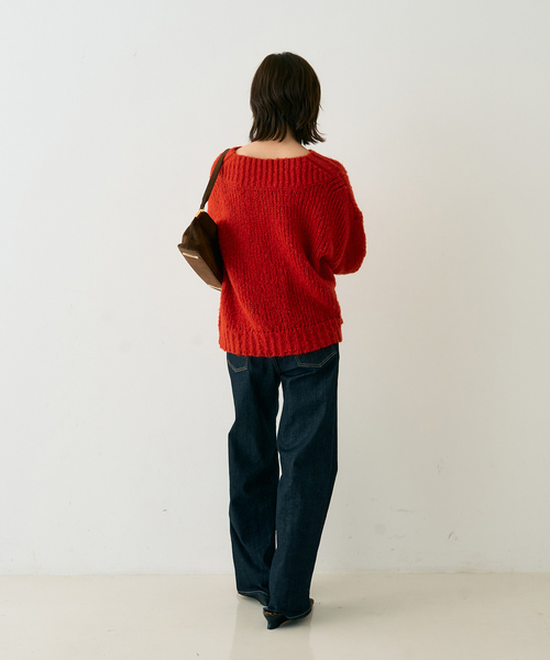 Rouge vif Anna（ルージュヴィフアンナ）の「ロービングニットプルオーバー（ニット/セーター・レディース・アイボリー/レッド/ベージュ・フリー）」の18枚目の写真