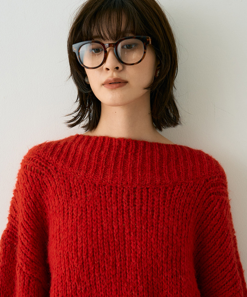 Rouge vif Anna（ルージュヴィフアンナ）の「ロービングニットプルオーバー（ニット/セーター・レディース・アイボリー/レッド/ベージュ・フリー）」の15枚目の写真