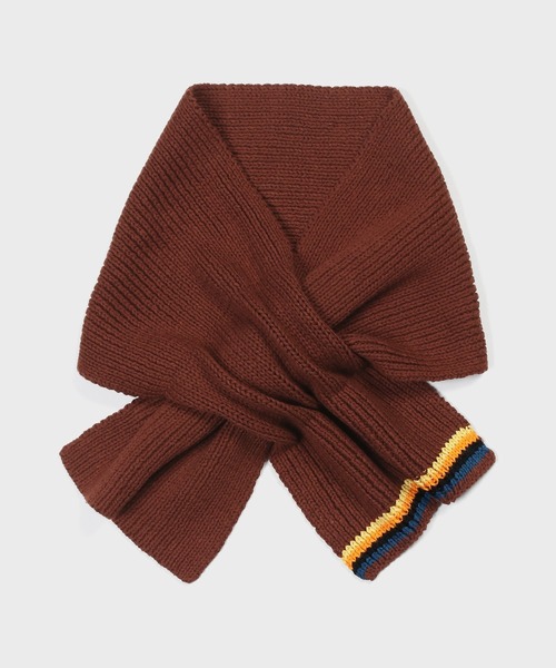アーティストストライプ ニットスカーフ【250423】（マフラー）｜Paul