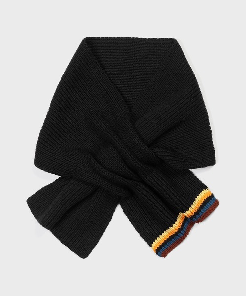 アーティストストライプ ニットスカーフ【250423】（マフラー）｜Paul