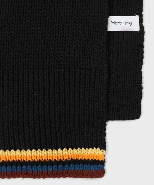 アーティストストライプ ニットスカーフ【250423】（マフラー）｜Paul