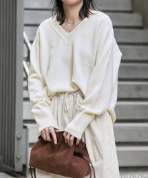【sold out】ジャーナルスタンダード 上品リネンニット STYLEMIXER | ウォッシャブルアメスリレイヤードニット (ニット