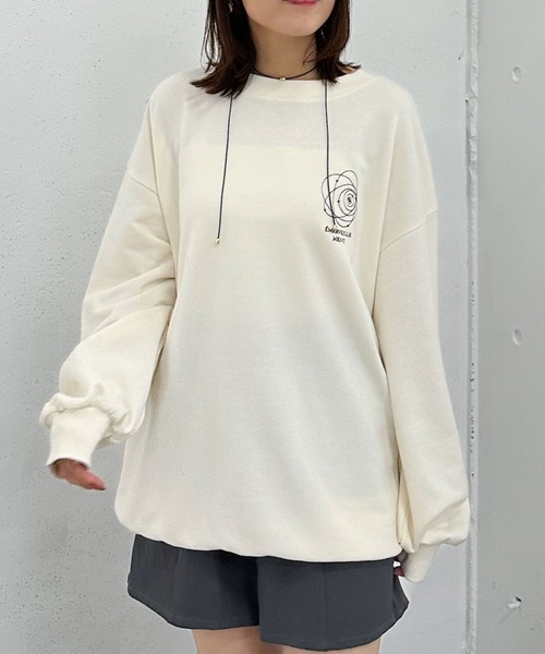 archives(アルシーヴ)の「胸刺繍BIGスウェット(スウェット・レディース・アイボリー/グレー/ブラウン・MEDIUM)」の16枚目の写真