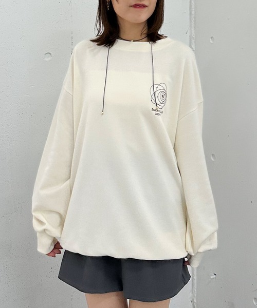 archives(アルシーヴ)の「胸刺繍BIGスウェット(スウェット・レディース・アイボリー/グレー/ブラウン・MEDIUM)」の14枚目の写真