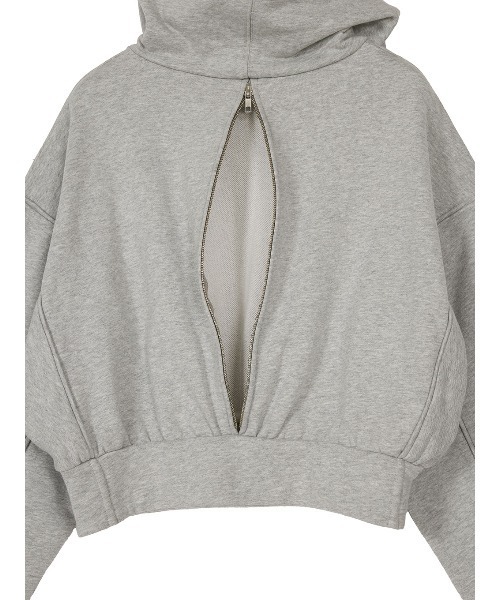 ELCHELE(エルチェレ)の「FRENCH TERRY HOODIE(パーカー・レディース・オフホワイト/ヘザーグレー/パープル・FREE)」の12枚目の写真