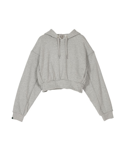ELCHELE(エルチェレ)の「FRENCH TERRY HOODIE(パーカー・レディース・オフホワイト/ヘザーグレー/パープル・FREE)」の9枚目の写真