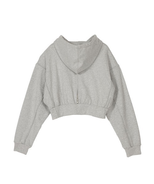 ELCHELE(エルチェレ)の「FRENCH TERRY HOODIE(パーカー・レディース・オフホワイト/ヘザーグレー/パープル・FREE)」の10枚目の写真