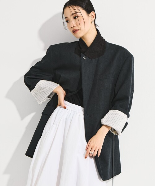 STUDIOUS/ステュディオス】Oversized Tailored Jacket/オーバーサイズ