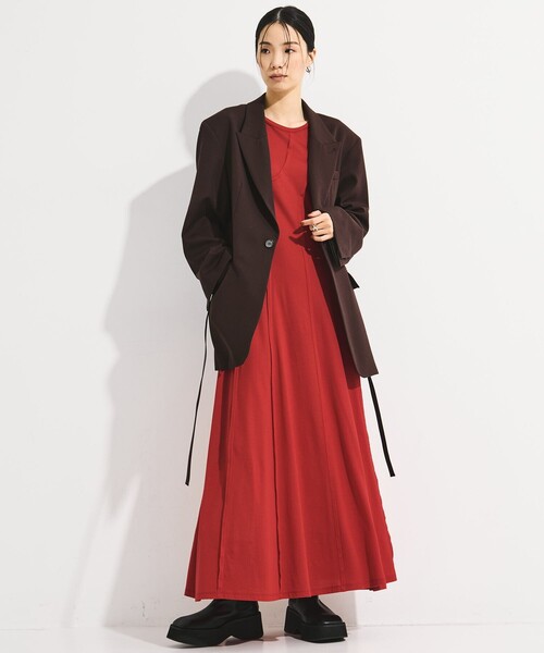 STUDIOUS（ステュディオス）の「【STUDIOUS/ステュディオス】Oversized Tailored Jacket/オーバーサイズテーラードジャケット（その他アウター・レディース・ダークグレー/ベージュ/ワイン・1/2）」の10枚目の写真