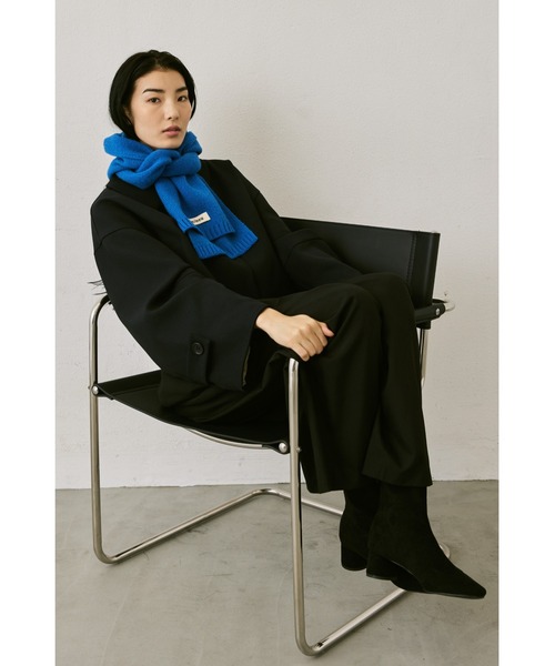 un/neu（アンノイ）の「シンプルウールカラーマフラー / コンパクトマフラー（マフラー・レディース・ブラウン/キャメル/ブルー/グレー/ライトブルー/ライトピンク/レッド/イエロー・FREE）」の16枚目の写真