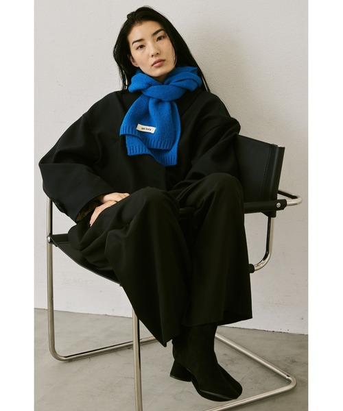 un/neu（アンノイ）の「シンプルウールカラーマフラー / コンパクトマフラー（マフラー・レディース・ブラウン/キャメル/ブルー/グレー/ライトブルー/ライトピンク/レッド/イエロー・FREE）」の15枚目の写真