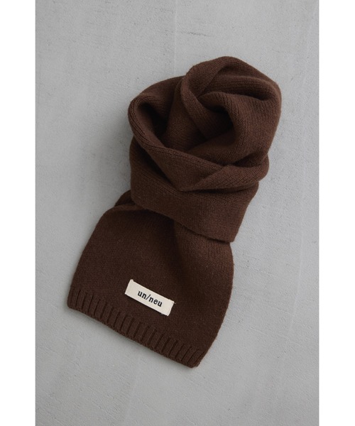 un/neu（アンノイ）の「シンプルウールカラーマフラー / コンパクトマフラー（マフラー・レディース・ブラウン/キャメル/ブルー/グレー/ライトブルー/ライトピンク/レッド/イエロー・FREE）」の22枚目の写真