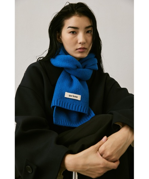 un/neu（アンノイ）の「シンプルウールカラーマフラー / コンパクトマフラー（マフラー・レディース・ブラウン/キャメル/ブルー/グレー/ライトブルー/ライトピンク/レッド/イエロー・FREE）」の10枚目の写真