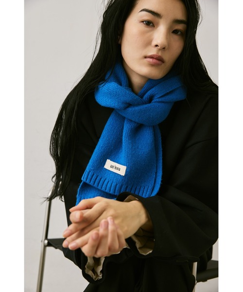 un/neu（アンノイ）の「シンプルウールカラーマフラー / コンパクトマフラー（マフラー・レディース・ブラウン/キャメル/ブルー/グレー/ライトブルー/ライトピンク/レッド/イエロー・FREE）」の11枚目の写真