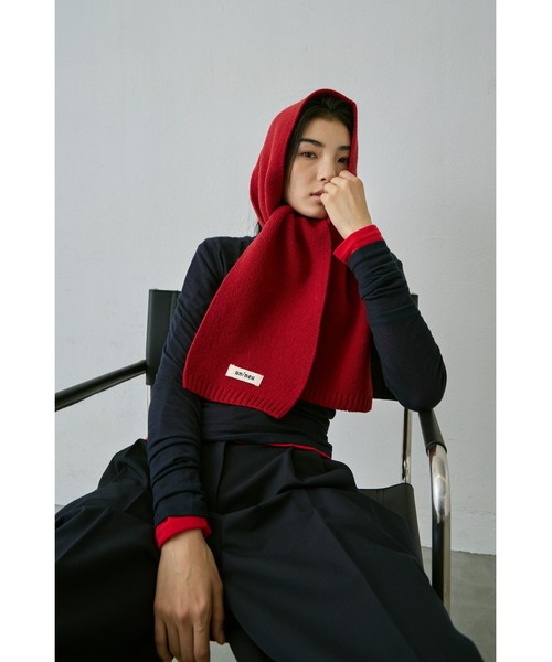 シンプルウールカラーマフラー / コンパクトマフラー（マフラー）｜un