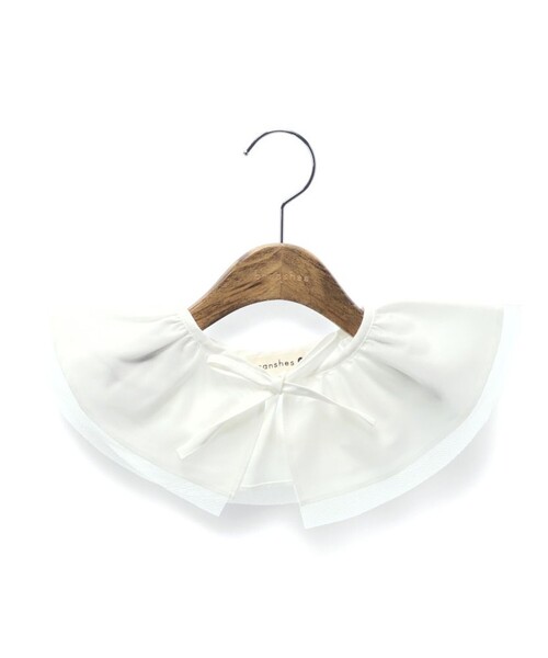 BRANSHES（ブランシェス）の「【b.+A】金子綾/チュール付け襟（付け襟・キッズ・オフホワイト/ブラック・M/L）」の3枚目の写真