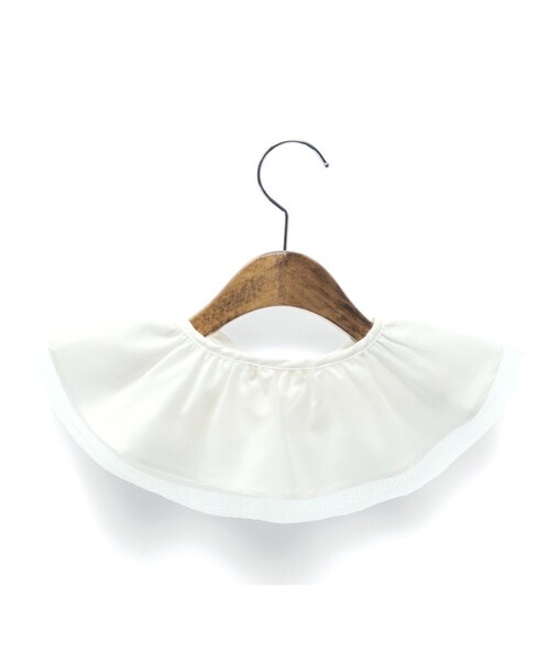 BRANSHES（ブランシェス）の「【b.+A】金子綾/チュール付け襟（付け襟・キッズ・オフホワイト/ブラック・M/L）」の4枚目の写真