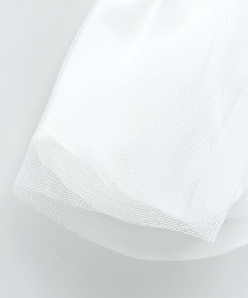 BRANSHES（ブランシェス）の「【b.+A】金子綾/チュール付け襟（付け襟・キッズ・オフホワイト/ブラック・M/L）」の6枚目の写真