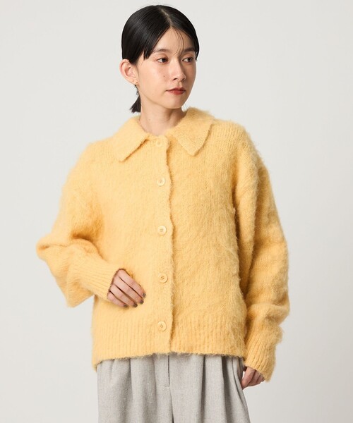 CITEN（シテン）の「＜CITEN＞エッセンシャルシャギーカーディガン（カーディガン/ボレロ・レディース・コバルトブルー/レッド/イエロー/ブラウン系/グレー系・FREE）」の4枚目の写真