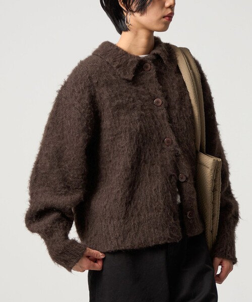 CITEN（シテン）の「＜CITEN＞エッセンシャルシャギーカーディガン（カーディガン/ボレロ・レディース・コバルトブルー/レッド/イエロー/ブラウン系/グレー系・FREE）」の19枚目の写真