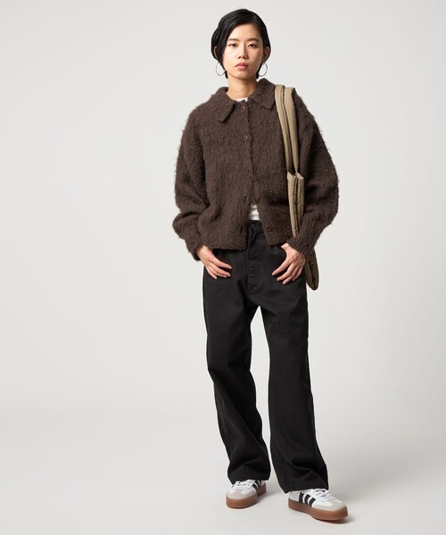 CITEN（シテン）の「＜CITEN＞エッセンシャルシャギーカーディガン（カーディガン/ボレロ・レディース・コバルトブルー/レッド/イエロー/ブラウン系/グレー系・FREE）」の20枚目の写真