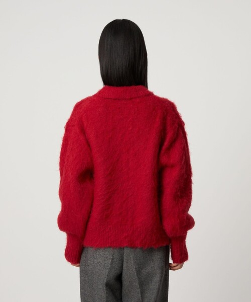 CITEN（シテン）の「＜CITEN＞エッセンシャルシャギーカーディガン（カーディガン/ボレロ・レディース・コバルトブルー/レッド/イエロー/ブラウン系/グレー系・FREE）」の16枚目の写真