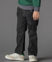 フロッキープリントストレッチロングデニムパンツ(95~160cm)
