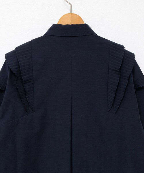 セール】【MARILYN MOON/マリリーンムーン】Vタックフリルブラウス