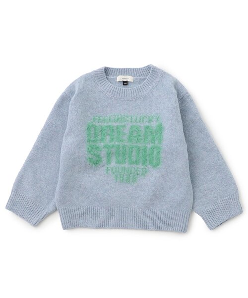 Seraph（セラフ）の「【ジュニア対応】シャギーモチーフセーター（ニット/セーター・キッズ・アイボリー/ブラック/サックスブルー/ピンク・80/140/130/120/110/100/90）」の3枚目の写真