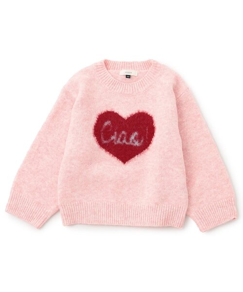 Seraph（セラフ）の「【ジュニア対応】シャギーモチーフセーター（ニット/セーター・キッズ・アイボリー/ブラック/サックスブルー/ピンク・80/140/130/120/110/100/90）」の4枚目の写真