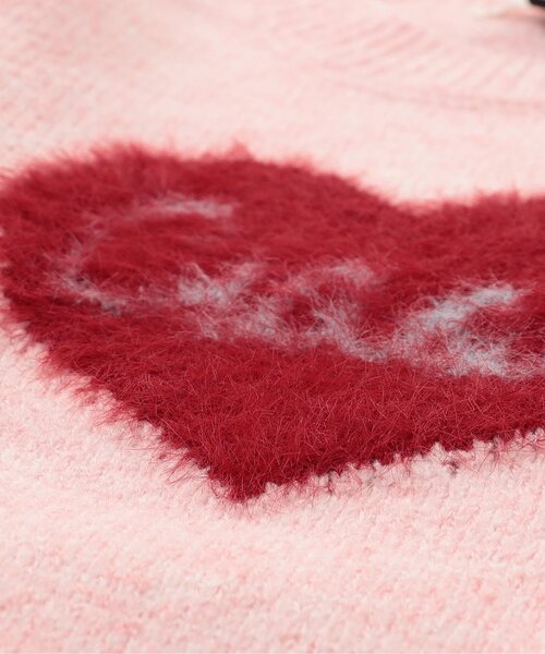 Seraph（セラフ）の「【ジュニア対応】シャギーモチーフセーター（ニット/セーター・キッズ・アイボリー/ブラック/サックスブルー/ピンク・80/140/130/120/110/100/90）」の6枚目の写真