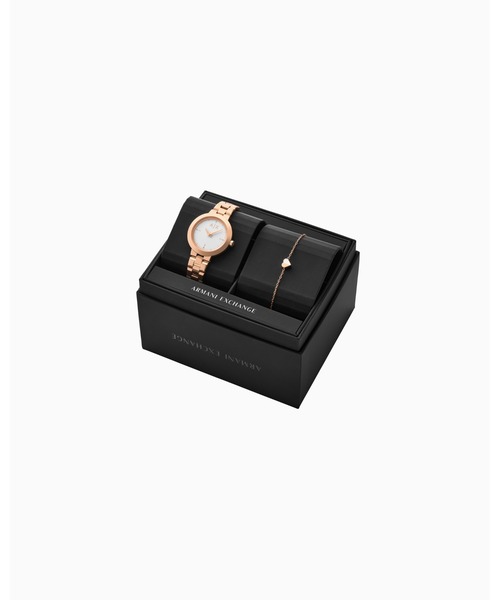 ARMANI EXCHANGE(アルマーニエクスチェンジ)の「【A|X アルマーニ エクスチェンジ】ステンレススチールベルトウォッチ(バタフライ)JACKIE_AX7175SET(アナログ腕時計・レディース・その他1・FREE)」の3枚目の写真