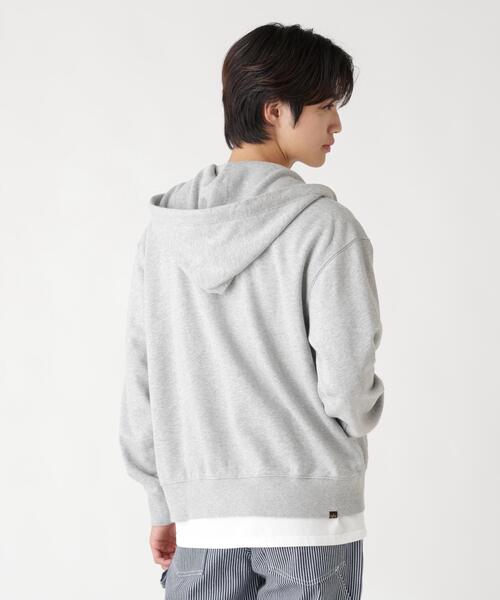 Alpha Industries（アルファインダストリーズ）の「Alpha Industries/アルファインダストリーズ/PLAIN ZIP HOODIE/プレーン ジップ フーディー（パーカー・メンズ・ネイビー/その他5/グレー/ブラック/オリーブ系・L/M/S/2XL/XL）」の11枚目の写真