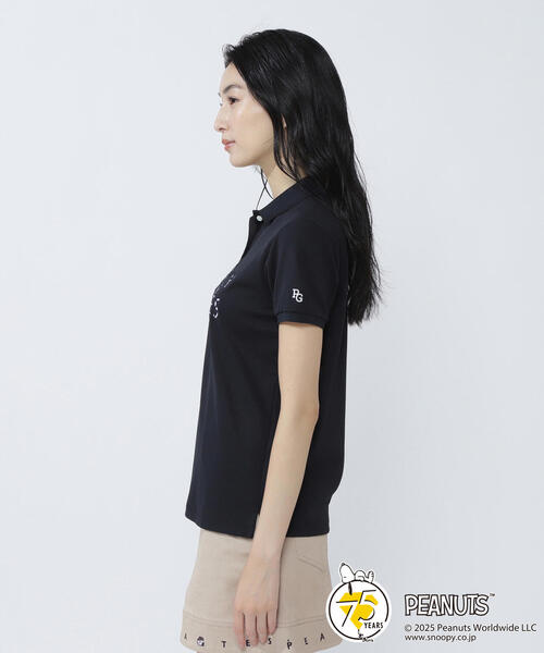 PEARLY GATES パーリーゲイツ ×PEANUTS 半袖ポロシャツ スヌーピー
