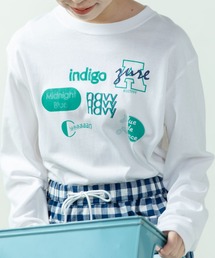 PAR ICI | Blue-Blue プリントロンT(Tシャツ/カットソー)