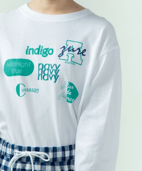 PAR ICI（パーリッシィ）の「Blue-Blue プリントロンT（Tシャツ/カットソー・レディース・グレー/ホワイト・FREE）」の21枚目の写真