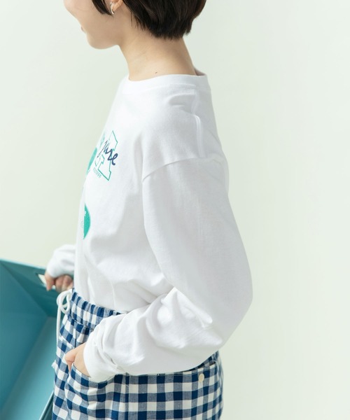 PAR ICI（パーリッシィ）の「Blue-Blue プリントロンT（Tシャツ/カットソー・レディース・グレー/ホワイト・FREE）」の22枚目の写真