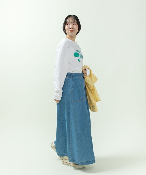 PAR ICI（パーリッシィ）の「Blue-Blue プリントロンT（Tシャツ/カットソー・レディース・グレー/ホワイト・FREE）」の17枚目の写真