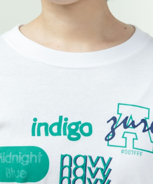 PAR ICI（パーリッシィ）の「Blue-Blue プリントロンT（Tシャツ/カットソー・レディース・グレー/ホワイト・FREE）」の10枚目の写真
