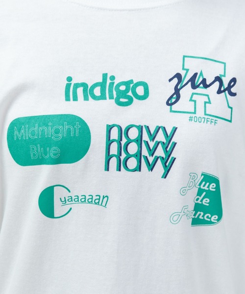 PAR ICI（パーリッシィ）の「Blue-Blue プリントロンT（Tシャツ/カットソー・レディース・グレー/ホワイト・FREE）」の14枚目の写真