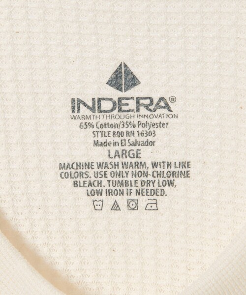 INDERA MILLS(インデラミルズ)の「<INDERA MILLS> THRML LSL NAT/カットソー(Tシャツ/カットソー・メンズ・ナチュラル・L/XL)」の8枚目の写真