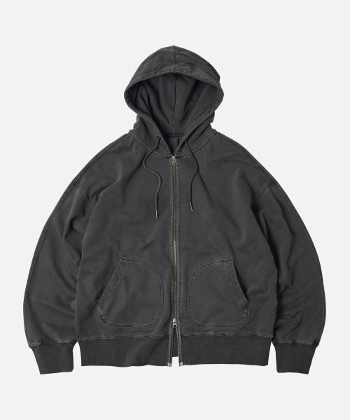OG PIGMENT DYEING HOOD ZIPUP PARKA _ CHARCOAL
