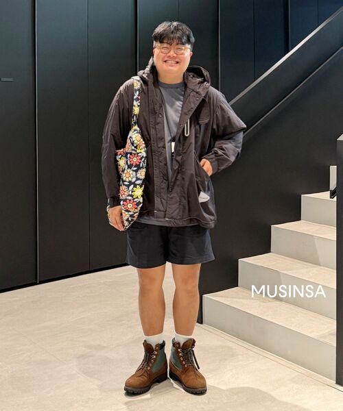 MUSINSA STANDARD（ムシンサスタンダード）の「[シティレジャー] ストラクチャードブロックTシャツ [ブルーグレー]（Tシャツ/カットソー・メンズ・その他・LARGE/X-LARGE）」の8枚目の写真