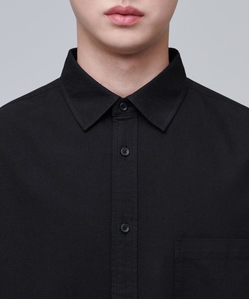 MUSINSA STANDARD（ムシンサスタンダード）の「特大オックスフォードシャツ[ブラック]（シャツ/ブラウス・メンズ・その他・XX-LARGE/LARGE/MEDIUM/SMALL/X-LARGE）」の5枚目の写真