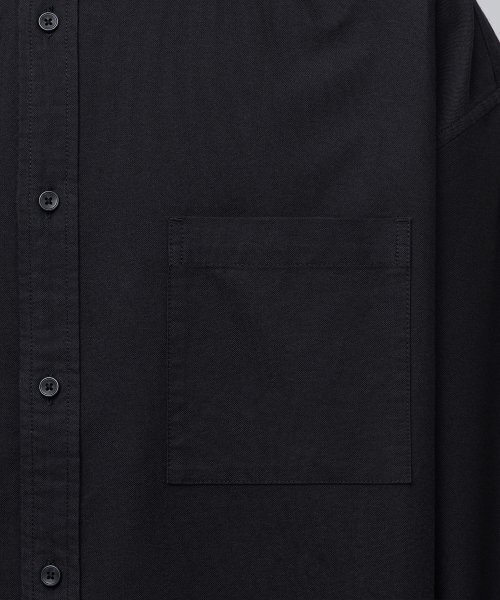 MUSINSA STANDARD（ムシンサスタンダード）の「特大オックスフォードシャツ[ブラック]（シャツ/ブラウス・メンズ・その他・XX-LARGE/LARGE/MEDIUM/SMALL/X-LARGE）」の7枚目の写真