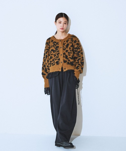 JEANASIS（ジーナシス）の「【発熱保温】スウェットコクーンタックパンツ/622282（スウェットパンツ・レディース・オートミール/グレー/ブラック/カーキ・FREE/SMALL）」の5枚目の写真