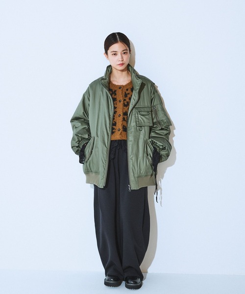 JEANASIS（ジーナシス）の「【発熱保温】スウェットコクーンタックパンツ/622282（スウェットパンツ・レディース・オートミール/グレー/ブラック/カーキ・FREE/SMALL）」の6枚目の写真