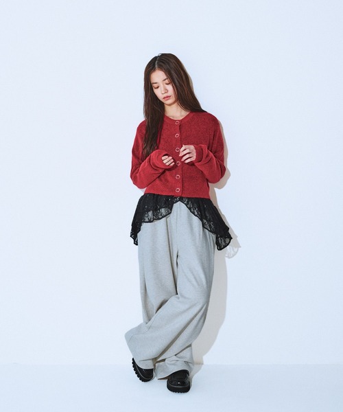 JEANASIS（ジーナシス）の「【発熱保温】スウェットコクーンタックパンツ/622282（スウェットパンツ・レディース・オートミール/グレー/ブラック/カーキ・FREE/SMALL）」の9枚目の写真